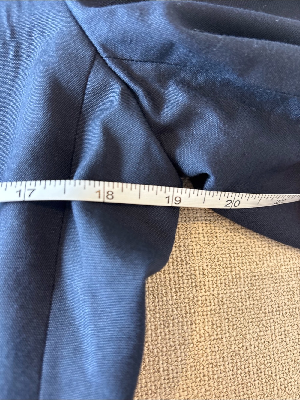 Dior Navy Round-Neck Button Front Collarless Blazer - Picture 6 of 8